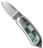 Moki Knives Pendent Neck Knife Mother of Pearl (1.12" Satin)