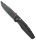 Acta Non Verba Knives A200 A-Lock Knife Black G-10 (3.5" Black DLC)