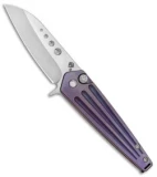 Medford Nosferatu Sheepsfoot Flipper Knife Violet Anodized Titanium (3.5" Satin)