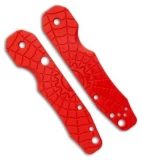 Smock Knives Scales For Spyderco Smock (Spydie Smock Cherry Red G-10)