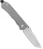 Chris Reeve Umnumzaan Left Hand Frame Lock Ti (3.675" Plain) LH Blade Show Bead