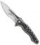 Maxace Knives Hive Frame Lock Knife Gold Marble CF (4.25" Satin w/ CF Inlay)