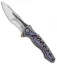 Maxace Knives Hive Frame Lock Knife Zirmascus/Titanium (4.25" Satin w/ CF Inlay)