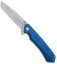 Case Cutlery Kinzua Frame Lock Knife Blue Aluminum (3.4" Stonewash) 64663