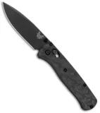 Benchmade Bugout Knife + Flytanium Raindrop CF Scales (3.24" Black)