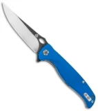 QSP Gavial Liner Lock Flipper Knife Blue G-10 (4" Two-Tone)