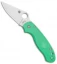 Spyderco M4 Para 3 Lightweight Compression Lock Knife Mint Green FRN (3" Satin)