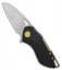 Grissom Knife and Tool Riverstone Frame Lock Knife Black Ti/Bronze (2.5" Satin)