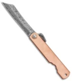 Boker Higonokami Bonsai Hikari Slip Joint Knife Copper (1.6" Damascus)