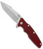 Hinderer Knives Eklipse Harpoon Spanto Knife Red G10/Blue (3.5" Stonewash)