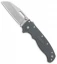 Demko Knives AD20.5 Shark Foot Shark Lock Knife Gray Grivory (3" Stonewash)