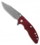 Hinderer Knives XM-18 3.5 Skinny Harpoon Spanto Knife Red G-10/Blue (Working)