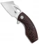 Bestech Knives Lizard Flipper Knife Black/Brown G10 (2.6" Satin)