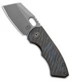 BergBlades Mini Slim Frame Lock Knife Tiger Stripe Flamed Titanium (2.4" SW)