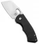 BergBlades Mini Slim Frame Lock Knife Black DLC Titanium (2.4" Satin)