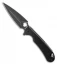 Daggerr Knives Arrow Liner Lock Flipper Knife Black G-10 (3.9"  Black SW D2)