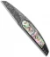 Corrie Schoeman Strike Liner Lock Knife Abalone/Carbon Fiber (3" Damascus)