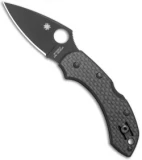 Spyderco Dragonfly Lockback Knife Carbon Fiber (2.25" Black CRU-WEAR)