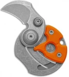 Serge Knife Co. Gen 2 Production Coin Claw Knife Orange G-10 (1" Tumbled)