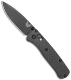 Benchmade Mini Bugout Knife + Flytanium Carbon Fiber Scales (Black)