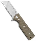 Chaves CHUB Flipper Frame Lock Knife Green Micarta (1" Utility Blade)