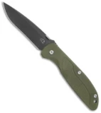 Hinderer Knives Firetac Recurve Knife OD Green/Battle Black (3.6" Battle Black)