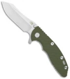 Hinderer Knives XM-18 3.0 Skinner Tri-Way Knife OD Green G-10 (Stonewash)