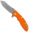 Hinderer Knives XM-18 3.0 Skinner Tri-Way Frame Lock Knife Orange G-10 (Working)
