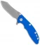 Hinderer Knives XM-18 3.0 Skinner Tri-Way Frame Lock Knife Blue G-10 (Working)