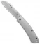 Benchmade Proper Knife + Flytanium Tumbled Titanium Scales (Stonewash S90V)