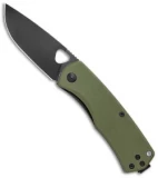 James Brand The Folsom Liner Lock Knife Green G-10  (2.75" Black)