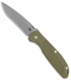 Hinderer Knives Firetac Recurve Frame Lock Knife OD Green/Bronze  (3.6" Working)