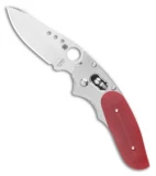 Spyderco Viele Phoenix Sprint Run Ball-Bearing Lock Knife Red G-10 (3" Satin)