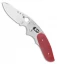 Spyderco Viele Phoenix Sprint Run Ball-Bearing Lock Knife Red G-10 (3" Satin)