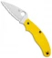 Spyderco UK Pen Knife Salt Slip Joint Yellow FRN (2.9" Satin Serr) C94SYL