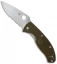 Spyderco Tenacious Lightweight Folding Knife OD Green FRN (3.4" Satin Serr)