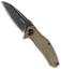 Kershaw Natrix Sub-Frame Lock A/O Knife Tan G-10 (3.25" Black Stonewash)