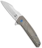 Tom Krein Shard Frame Lock Knife Titanium (3.375" Stonewash)
