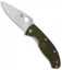 Spyderco Tenacious Lightweight Folding Knife OD Green FRN (3.4" Satin)