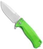 LionSteel SR-22 Flipper Integral Frame Lock Knife Lime Al. (3.1" Satin)