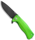 LionSteel SR-22 Flipper Integral Frame Lock Knife Lime Al. (3.1" Black)