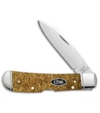Case Tribal Lock Pocket Knife Gold Stardust Kirinite (4.1" - TB1012010L SS)