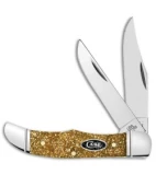 Case Pocket Hunter Folding Knife Gold Stardust Kirinite (2.8" - 102165 SS)