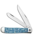 Case Trapper Traditional Knife Christmas Ice Blue Bone (4.1" - 6254 SS)