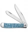 Case Trapper Traditional Knife Christmas Ice Blue Bone (4.1" - 6254 SS)