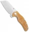 Kizer Vanguard Sheepdog XL C01C Liner Lock Knife Natural  Micarta (4" SW)