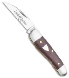 GEC Tidioute Cutlery Little Rattler Traditional Pocket Knife Red Coral Micarta