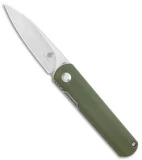 Kizer Vanguard Feist Front Flipper Knife Green G-10 (2.8" Stonewash) - BD1N