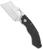Trouble Blades Custom Lil Debt Collector Knife Black Ti. Textured (3.00" Satin)