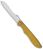 Real Steel RealSlim Frame Lock Knife Gold Stainless Steel (3.3" Satin)